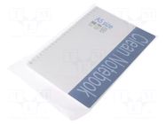 Office supplies: notebook; cleanroom; Size: A5; ESD ANTISTAT