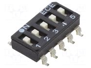 Switch: DIP-SWITCH; Poles number: 5; OFF-ON; 0.025A/24VDC; Pos: 2/5 ECE