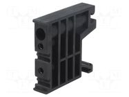 Holder; black; polyamide; 10mm; TS35 POKÓJ