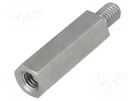 Screwed spacer sleeve; 30mm; Int.thread: M6; Ext.thread: M6 DREMEC