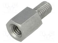 Screwed spacer sleeve; 15mm; Int.thread: M8; Ext.thread: M8 DREMEC