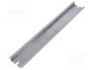 DIN rail; steel; W: 35mm; L: 218mm; ZP240190105; Plating: zinc KRADEX