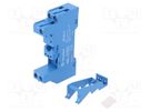 Socket; PIN: 8; 10A; 250VAC; for DIN rail mounting; Series: 40.31 FINDER