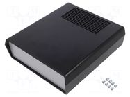 Enclosure: with panel; vented,PCB is fastened in guides; AUS TEKO