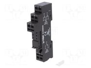 Socket; PIN: 8; 10A; 300VAC; for DIN rail mounting; spring clamps RELPOL