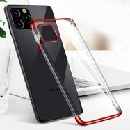 Clear Color Case Gel TPU Electroplating frame Cover for Samsung Galaxy A52s 5G / A52 5G / A52 4G black, Hurtel