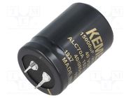 Capacitor: electrolytic; SNAP-IN; 15mF; 40VDC; Ø30x40mm; ±20%; 48mΩ KEMET