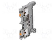 Splice terminal: rail; 0.14÷1.5mm2; ways: 1; terminals: 2; grey PHOENIX CONTACT