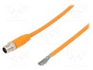 Connection lead; M12; PIN: 5; straight; 5m; plug; 60VAC; 4A; -25÷80°C LUMBERG AUTOMATION