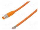 Connection lead; M12; PIN: 8; straight; 5m; plug; 30VAC; 2A; -25÷80°C LUMBERG AUTOMATION