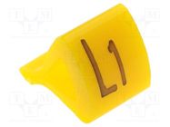 Markers; Marking: L1; 1.7÷3.5mm; H: 7mm; A: 6mm; -30÷100°C; leaded KURANT