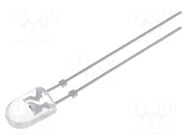 LED; green; oval; 5.1x4.3mm; 2180÷4200mcd; 100/40°; Front: convex OPTOSUPPLY