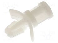 Assembly stud; polyamide; L: 9.5mm; flat surface,snap fastener RICHCO