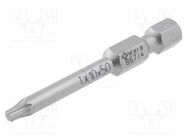 Screwdriver bit; Torx®; TX10; Overall len: 50mm 