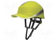 Protective helmet; Size: 55÷62mm; yellow; ABS; DIAMOND V UP; 1kV DELTA PLUS