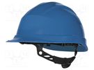 Protective helmet; adjustable; Size: 53÷63mm; blue; polypropylene DELTA PLUS