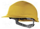 Protective helmet; adjustable; Size: 53÷63mm; yellow; ZIRCON I DELTA PLUS