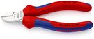 KNIPEX 70 05 140 Diagonal Cutter with multi-component grips chrome-plated 140 mm