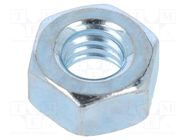 Nut; hexagonal; 1/4"; steel; Plating: zinc; H: 5.8mm; 11.1mm; BN 140 BOSSARD