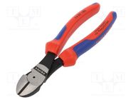 Pliers; side,cutting; handles with plastic grips; 180mm KNIPEX