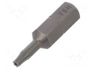 Screwdriver bit; Torx® with protection; T8H; Overall len: 25mm WIHA