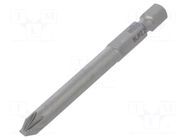 Screwdriver bit; PlusMinus PZ-type; SL/PZ2; Overall len: 70mm WIHA