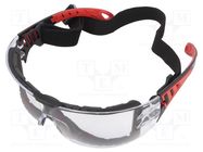 Safety spectacles; Lens: transparent; Protection class: II 