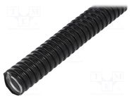 Protective tube; Size: 26; galvanised steel; black; -20÷80°C; IP67 ANAMET EUROPE