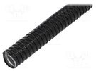 Protective tube; Size: 34; galvanised steel; black; -20÷80°C; IP67 ANAMET EUROPE