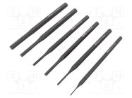 Kit: punches; hardened and heat treated; Punch len: 150mm; 6pcs. YATO