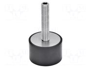 Vibroisolation foot; Ø: 38mm; H: 20mm; Shore hardness: 70; 920N ELESA+GANTER