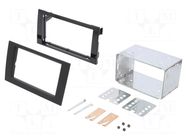 Radio frame; Audi,Seat; 2 DIN; anthracite ACV