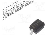 Diode: Zener; 0.3W; 20V; SMD; reel,tape; SOD323; single diode ONSEMI