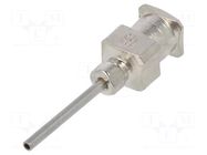 Needle: steel; L: 15mm; Size: 18; Øint: 1.2mm; stainless steel FISNAR