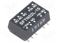 Converter: DC/DC; 2W; Uin: 4.5÷5.5V; Uout: 15VDC; Iout: 27÷133mA MEAN WELL