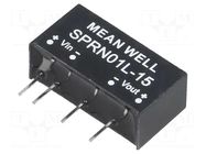 Converter: DC/DC; 1W; Uin: 4.75÷5.5VDC; Uout: 15VDC; Iout: 0÷67mA MEAN WELL