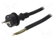 Cable; 3x2.5mm2; CEE 7/7 (E/F) plug,wires,SCHUKO plug; rubber PLASTROL