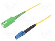 Fiber patch cord; LC/UPC,SC/APC; 5m; Optical fiber: 9/125um; Gold FIBRAIN