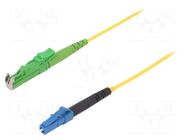 Fiber patch cord; E2/APC,LC/UPC; 3m; Optical fiber: 9/125um; Gold FIBRAIN
