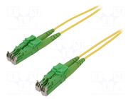 Fiber patch cord; E2/APC,both sides; 1m; 9/125um; yellow; Gold FIBRAIN