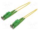 Fiber patch cord; E2/APC,both sides; 3m; Optical fiber: 9/125um FIBRAIN