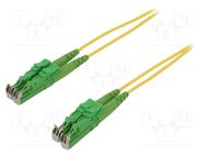 Fiber patch cord; E2/APC,both sides; 3m; Optical fiber: 9/125um 