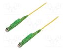 Fiber patch cord; E2/APC,both sides; 1m; Optical fiber: 9/125um FIBRAIN