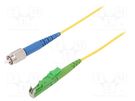 Fiber patch cord; E2/APC,FC/UPC; 1m; Optical fiber: 9/125um; Gold FIBRAIN