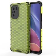 Honeycomb Case armor cover with TPU Bumper for Xiaomi Redmi K40 Pro+ / K40 Pro / K40 / Poco F3 green, Hurtel