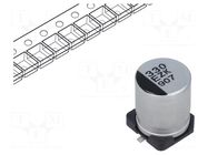 Capacitor: hybrid; 330uF; 25VDC; SMD; ESR: 27mΩ; ZKU; ±20%; Ø8x10.2mm PANASONIC