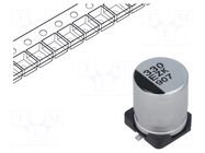 Capacitor: hybrid; 330uF; 25VDC; SMD; ESR: 27mΩ; ZKU; ±20%; Ø8x10.2mm PANASONIC