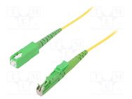 Fiber patch cord; E2/APC,SC/APC; 2m; Optical fiber: 9/125um; Gold FIBRAIN