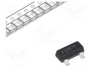 Transistor: PNP; bipolar; 80V; 0.5A; 0.225W; SOT23 ONSEMI