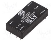 Converter: DC/DC; 20W; Uin: 43÷160V; Uout: 15VDC; Uout2: -15VDC; THT MEAN WELL